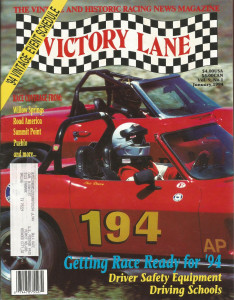 VICTORY LANE 1994 JAN - THE VINTAGE & HISTORIC RACING NEWS MAGAZINE